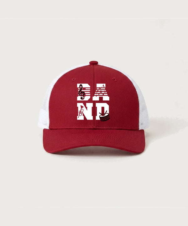 Edgerton High School Band Team Store - Deep Red/ White Sport-Tek Club Trucker Cap STC46