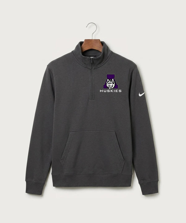 Albany High School Football (Boys) - Anthracite Nike Club Fleece Sleeve Swoosh 1/2-Zip NKDX6718
