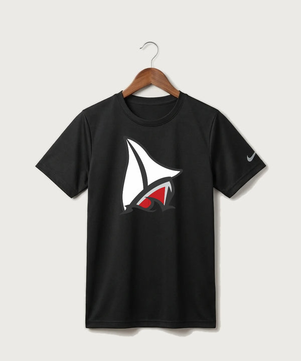 Detroit Lakes Community High School Football (Boys) - Black Nike Youth Swoosh Sleeve rLegend Tee NKDX8787