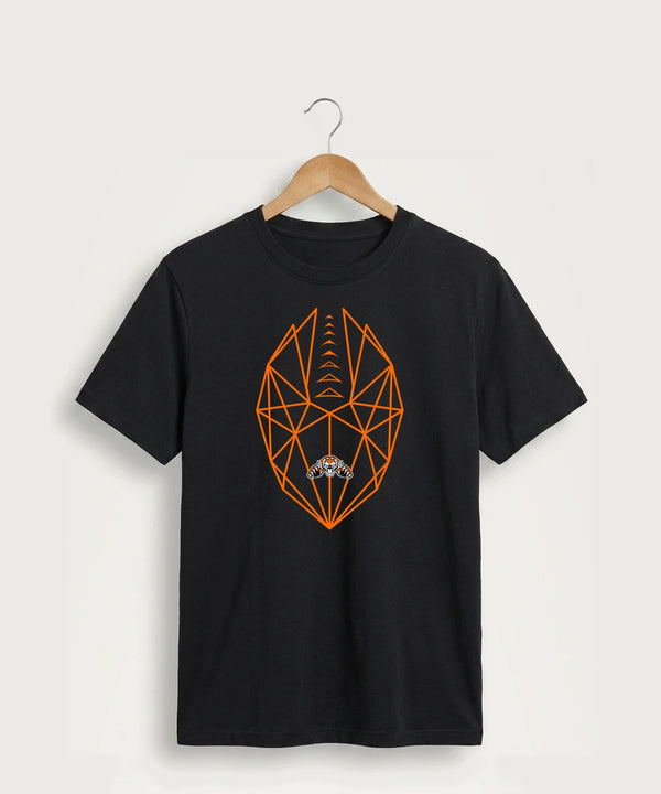 Pine River Backus High School Football (Boys) - Jet Black Port & Co Core Cotton Tee. PC54