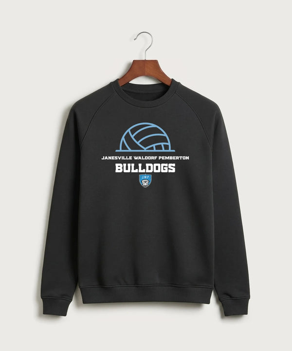 Janesville Waldorf Pemberton Volleyball (Girls) - Black Crewneck