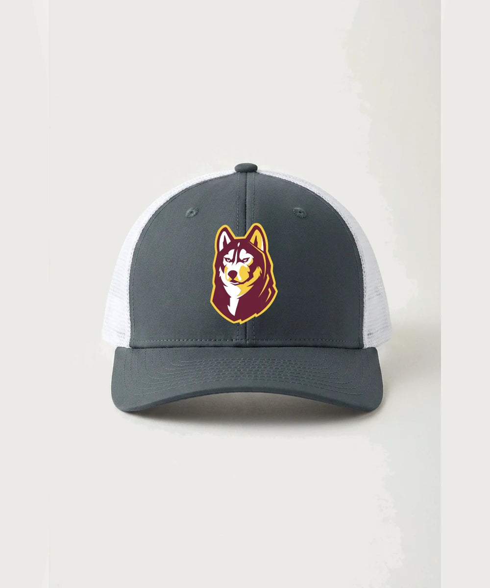 Pillager High School Football (Boys) - Iron Grey/ White Sport-Tek Club Trucker Cap STC46