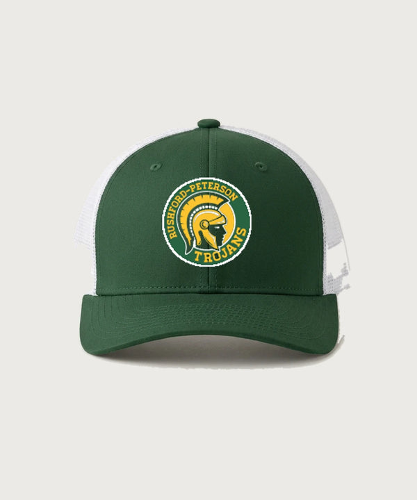 Rushford Peterson High School Football (Boys) - Forest Green/ White Sport-Tek Club Trucker Cap STC46