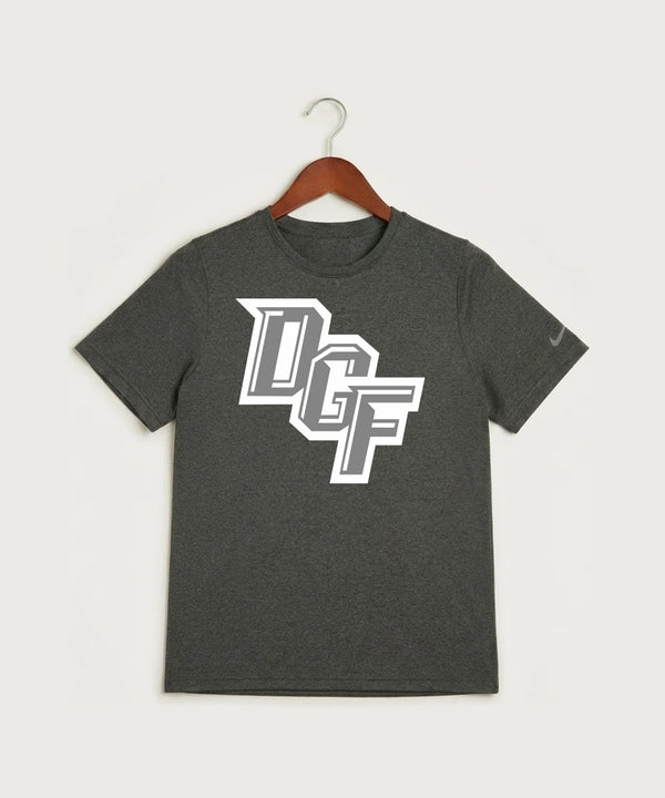DGF High School Football (Boys) - Dark Smoke Heather Nike Youth Swoosh Sleeve rLegend Tee NKDX8787