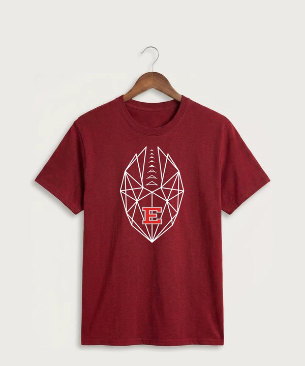 Duluth East High School Football (Boys) - Cardinal Port & Co Core Cotton Tee. PC54