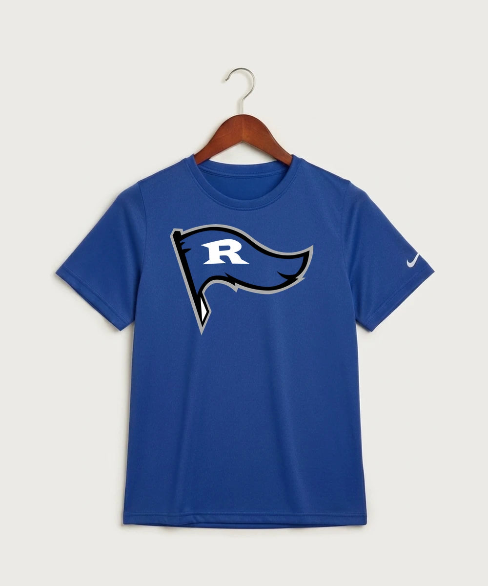 Red Lake County Central Football (Boys) - Game Royal Nike Youth Swoosh Sleeve rLegend Tee NKDX8787