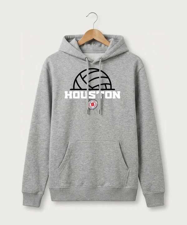 Houston Volleyball - Heather Grey Hoodie Value