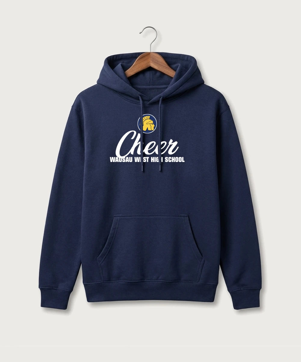 Wausau West High School Cheer - Navy Hoodie Value