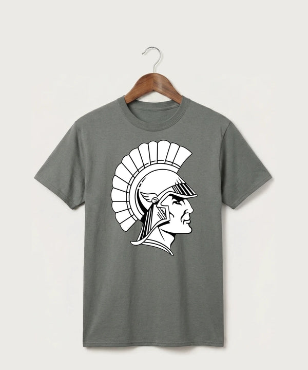 GF E2E Test 09 Football - Medium Grey Port & Co Core Cotton Tee. PC54