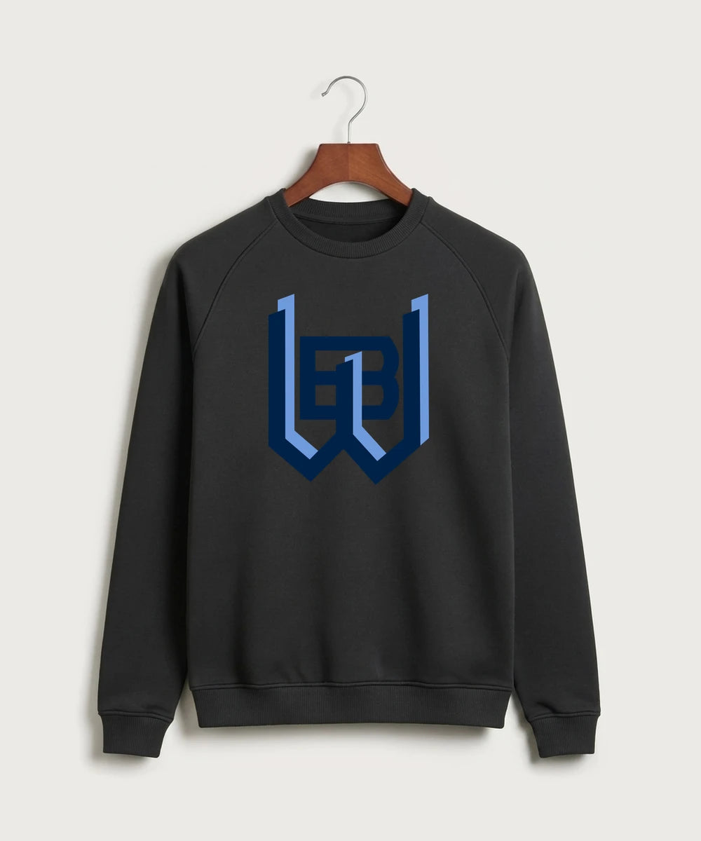 West Bend West High School Football - Black Crewneck