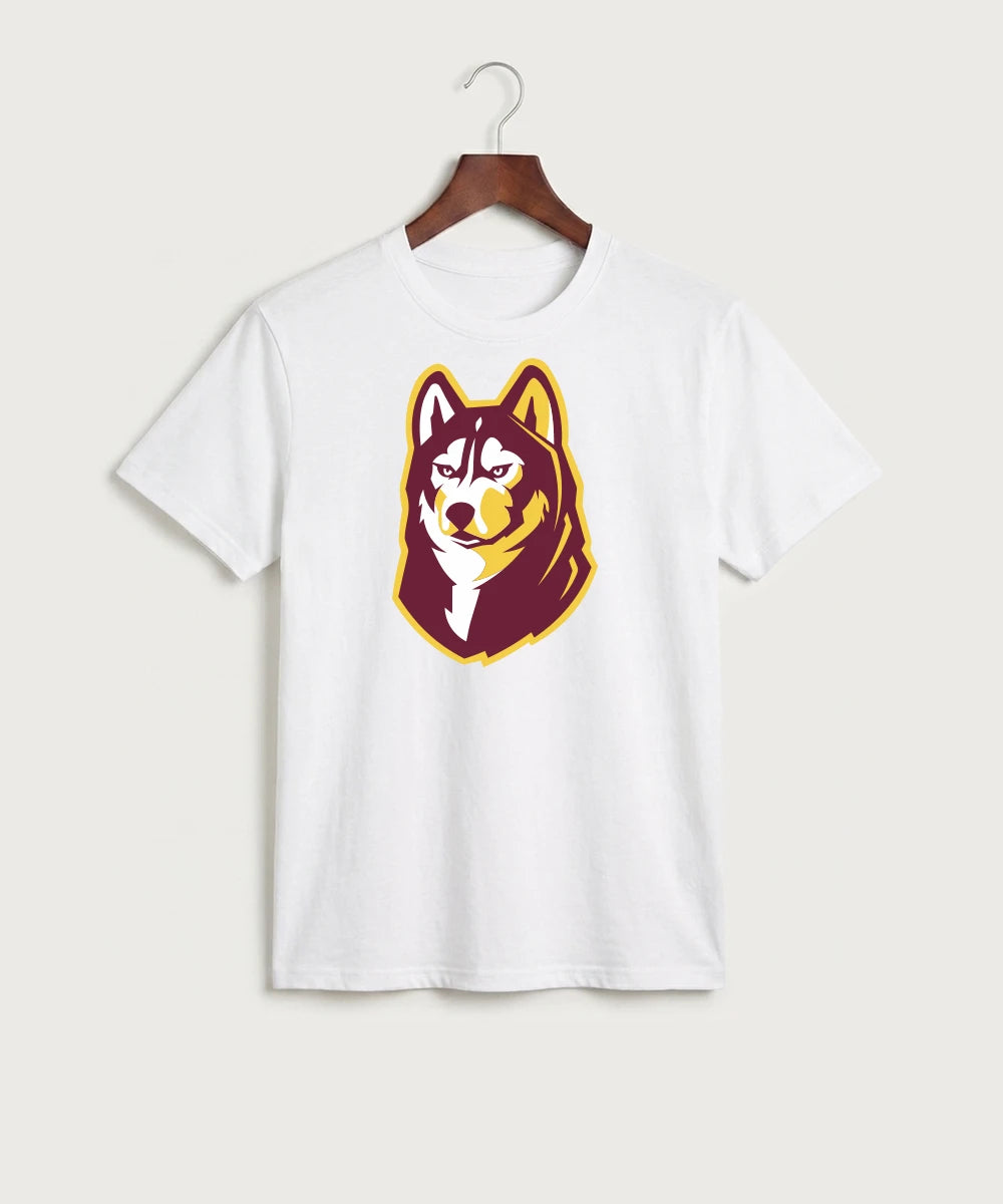 Pillager High School Football (Boys) - White Port & Co Core Cotton Tee. PC54