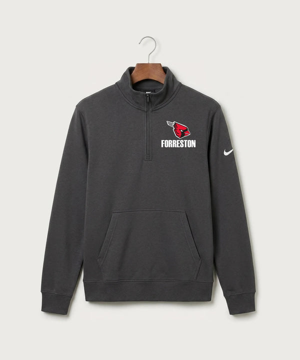 Forreston Basketball - Anthracite Nike Club Fleece Sleeve Swoosh 1/2-Zip NKDX6718