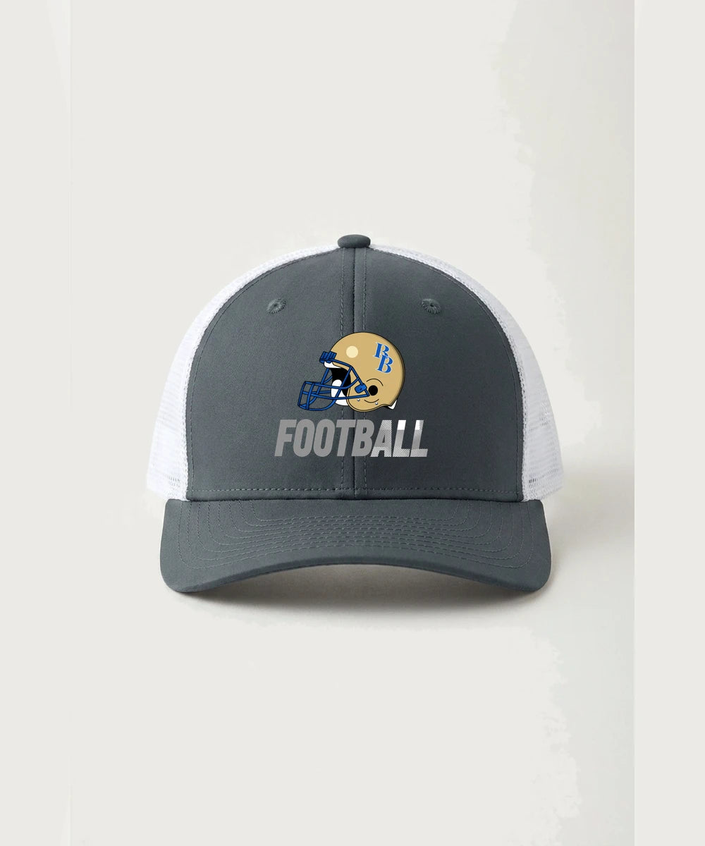 Braham Area High School Football (Boys) - Iron Grey/ White Sport-Tek Club Trucker Cap STC46
