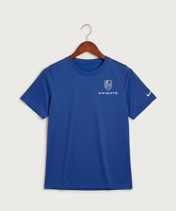 Lake Crystal-Welcome-Memorial High School Football (Boys) - Game Royal Nike Youth Swoosh Sleeve rLegend Tee NKDX8787