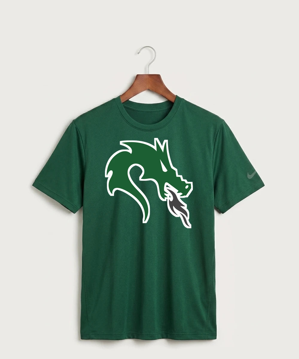 Pine City High School Football (Boys) - Gorge Green Nike Swoosh Sleeve rLegend Tee NKDX8730