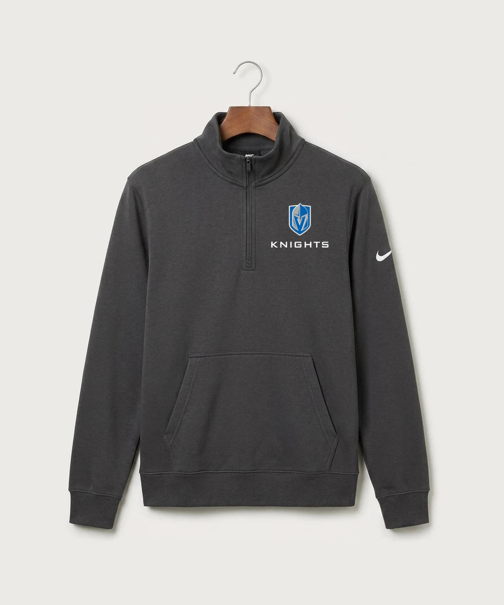 Lake Crystal-Welcome-Memorial High School Football (Boys) - Anthracite Nike Club Fleece Sleeve Swoosh 1/2-Zip NKDX6718