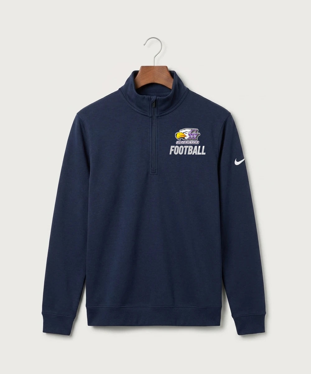 Grand Meadow Football - Midnight Navy Nike Club Fleece Sleeve Swoosh 1/2-Zip NKDX6718