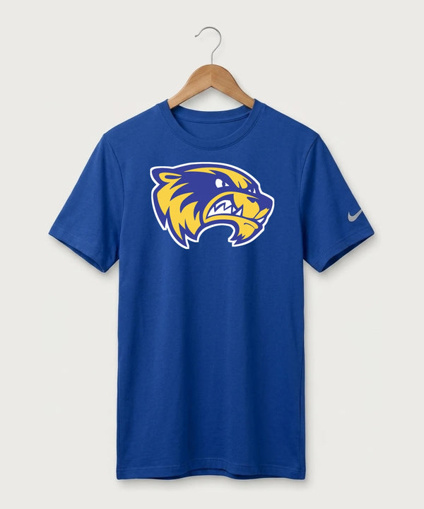 Wadena Deer Creek High School Football (Boys) - Game Royal Nike Swoosh Sleeve rLegend Tee NKDX8730