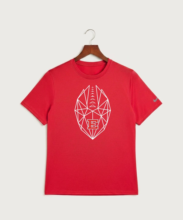Duluth East High School Football (Boys) - University Red Nike Swoosh Sleeve rLegend Tee NKDX8730