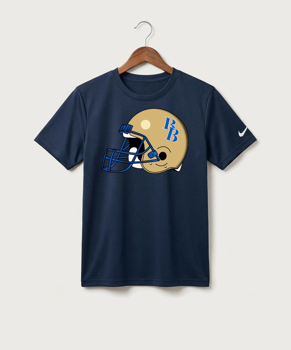 Braham Area High School Football (Boys) - College Navy Nike Youth Swoosh Sleeve rLegend Tee NKDX8787
