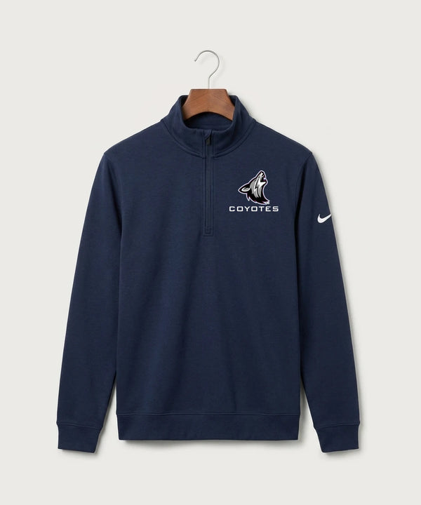 Heron Lake-Okabena High School Football (Boys) - Midnight Navy Nike Club Fleece Sleeve Swoosh 1/2-Zip NKDX6718