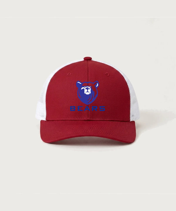 Bertha Hewitt High School Football (Boys) - Deep Red/ White Sport-Tek Club Trucker Cap STC46