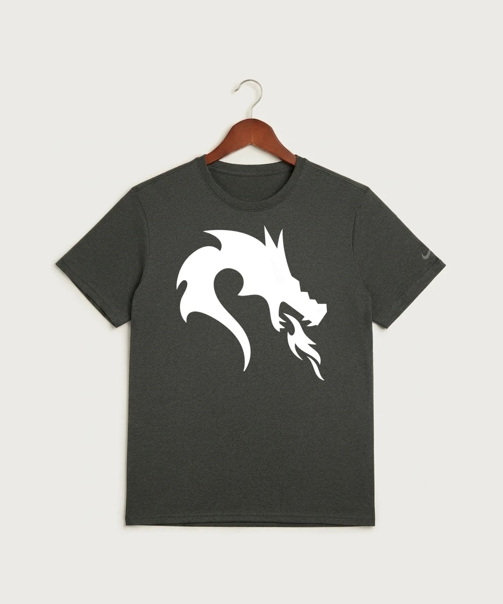 Pine City High School Football (Boys) - Dark Smoke Heather Nike Swoosh Sleeve rLegend Tee NKDX8730