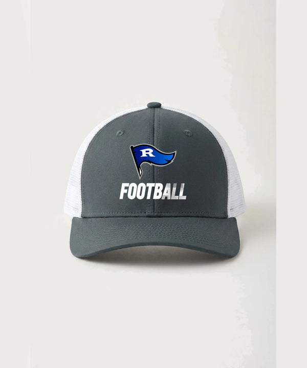 Red Lake County Central Football (Boys) - Iron Grey/ White Sport-Tek Club Trucker Cap STC46
