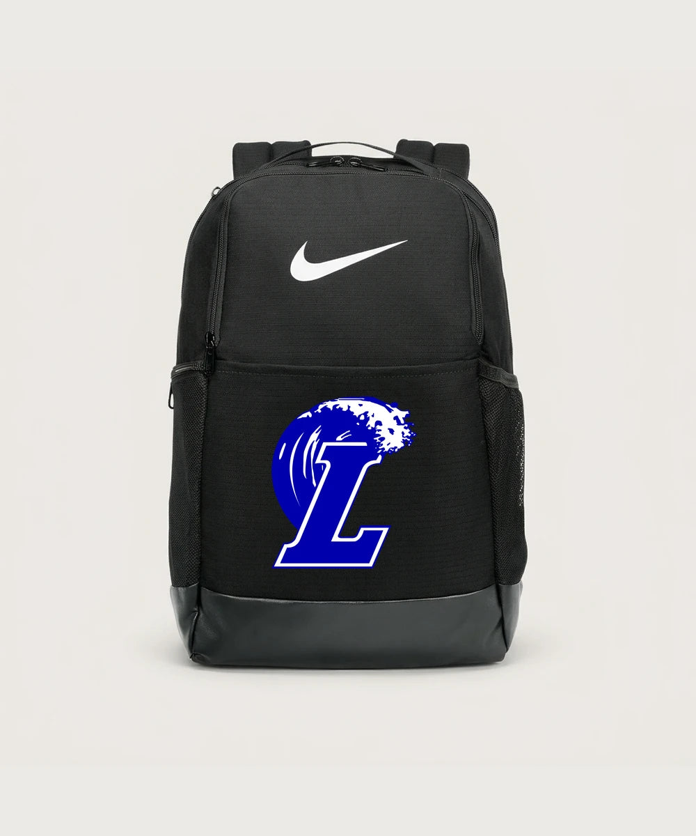 Lakeview High School Football (Boys) - Black Nike Brasilia Medium Backpack NKDH7709