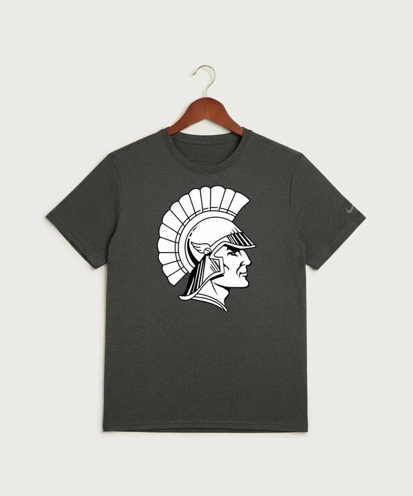 Wauwatosa West Football - Dark Smoke Heather Nike Swoosh Sleeve rLegend Tee NKDX8730