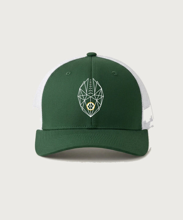 Ashwaubenon High School Football (Boys) (Sandbox) - Forest Green/ White Sport-Tek Club Trucker Cap STC46