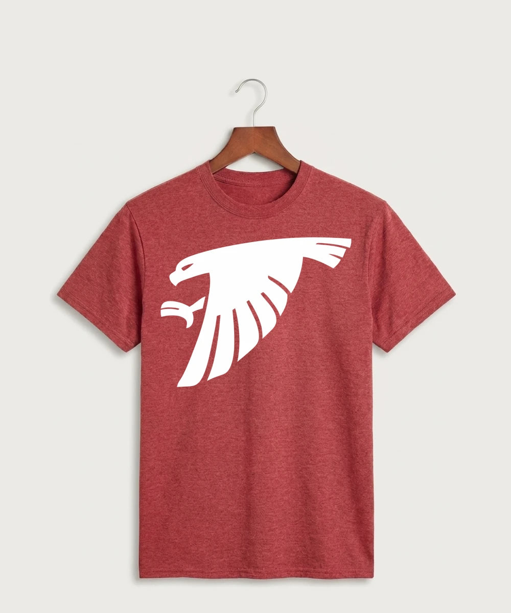 GF E2E Test 03 Girls Basketball - Heather Red Port & Co Core Cotton Tee. PC54
