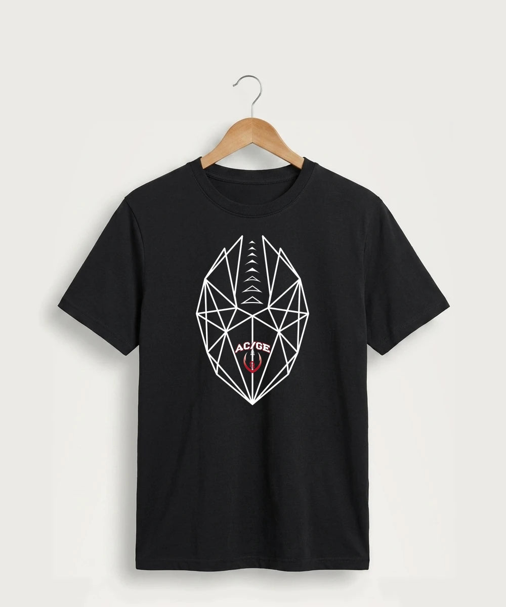 Alden-Conger-Glenville Emmons High School Football (Boys) - Jet Black Port & Co Core Cotton Tee. PC54