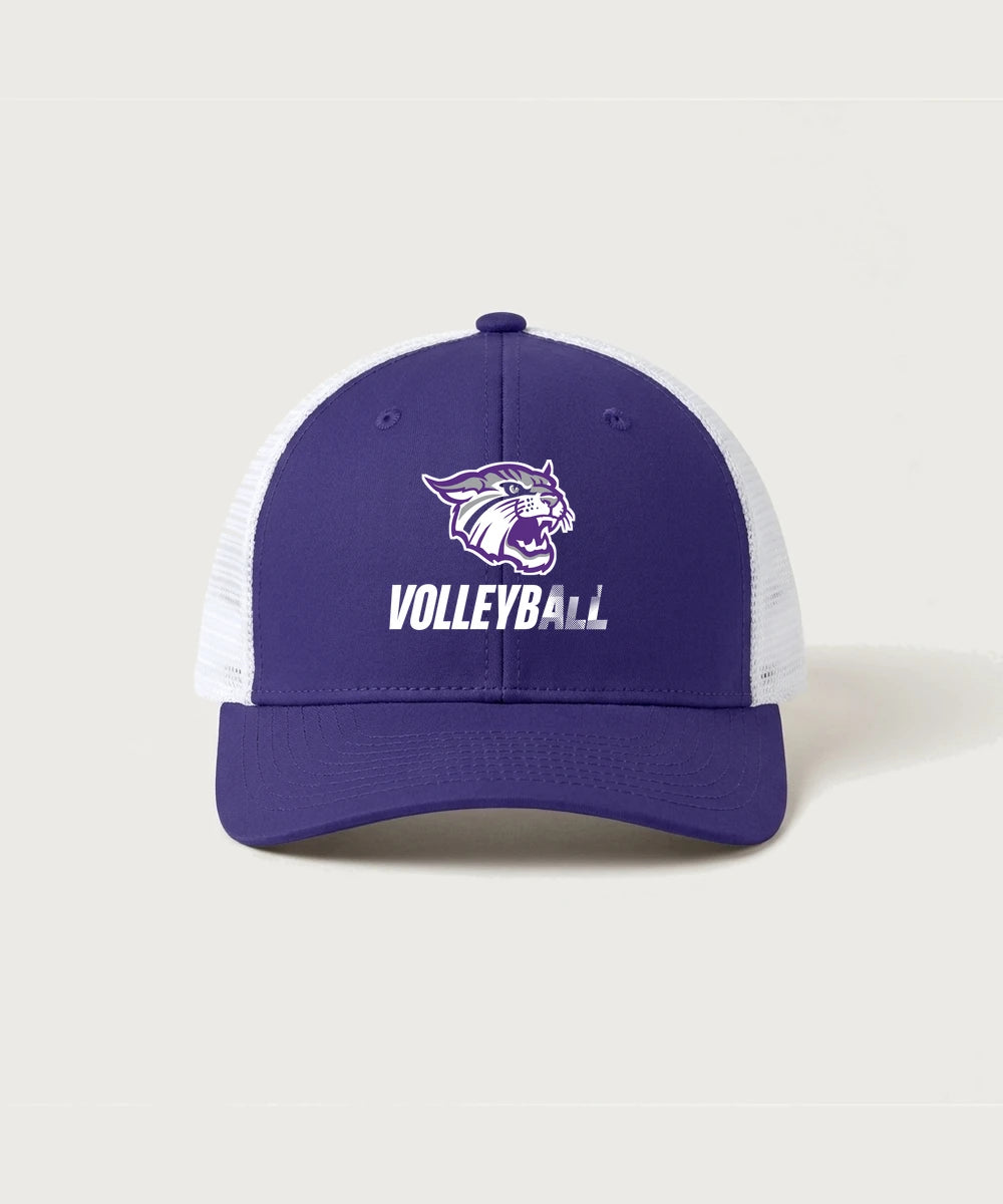 Goodhue High School Volleyball (Girls) - Purple/ White Sport-Tek Club Trucker Cap STC46