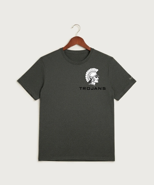 Wauwatosa West Football - Dark Smoke Heather Nike Swoosh Sleeve rLegend Tee NKDX8730