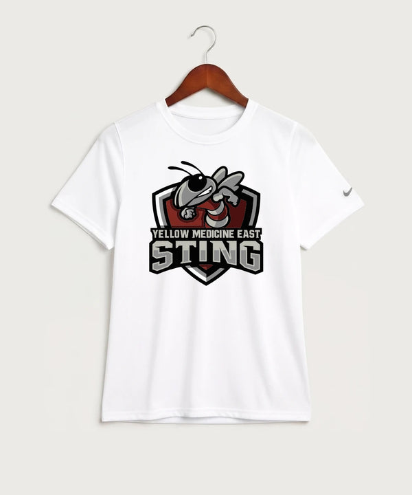 Yellow Medicine East High School Football (Boys) - White Nike Youth Swoosh Sleeve rLegend Tee NKDX8787