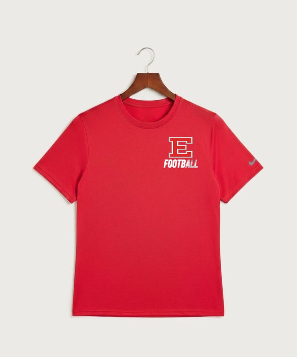 Duluth East High School Football (Boys) - University Red Nike Swoosh Sleeve rLegend Tee NKDX8730