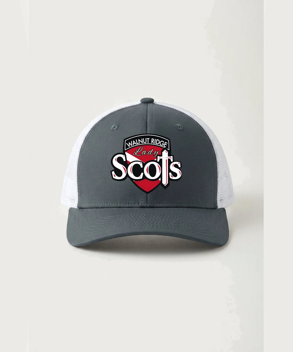 Walnut Ridge High School Basketball Team Store - Iron Grey/ White Sport-Tek Club Trucker Cap STC46