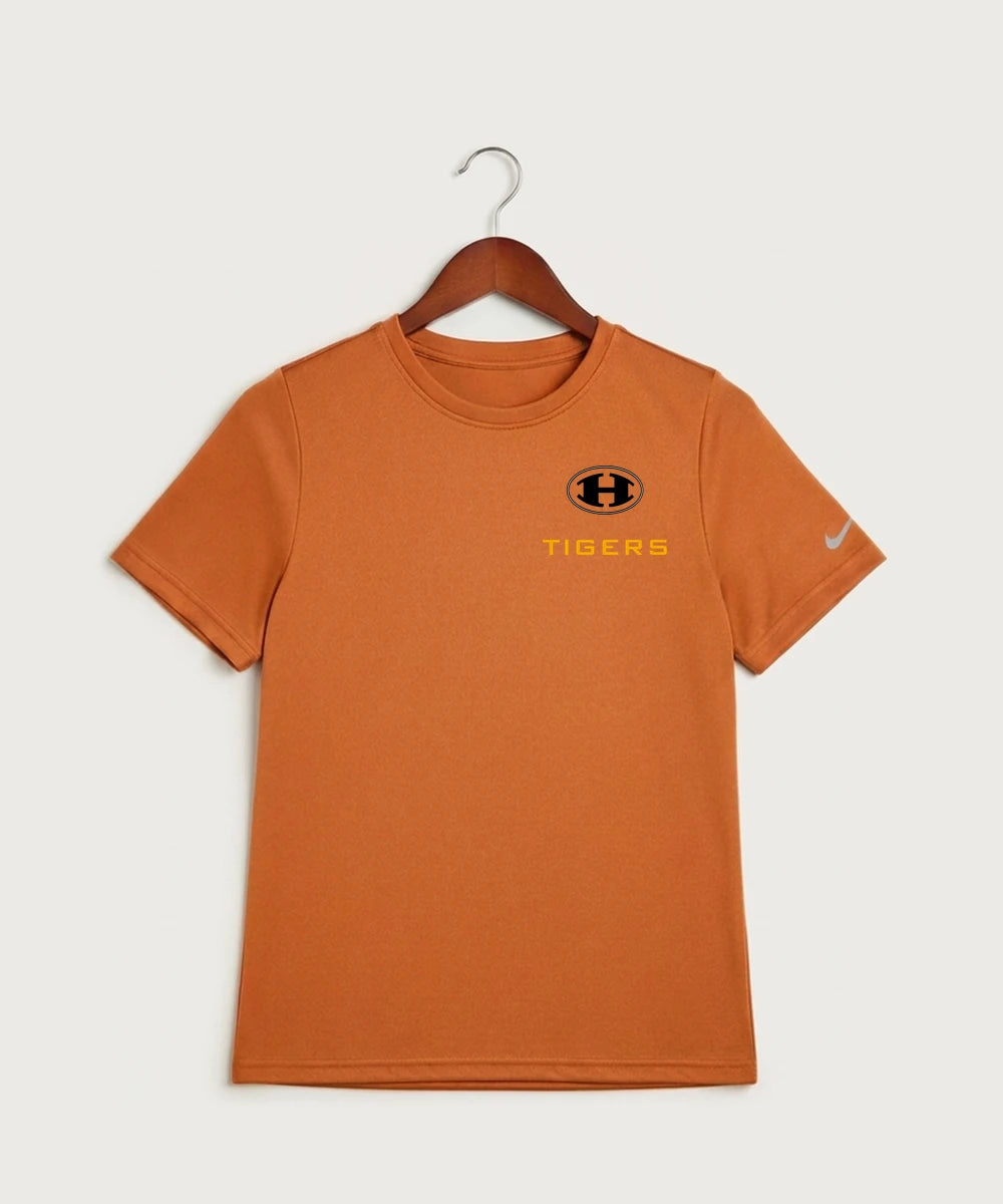 Hutchinson High School Football (Boys) - Desert Orange Nike Youth Swoosh Sleeve rLegend Tee NKDX8787