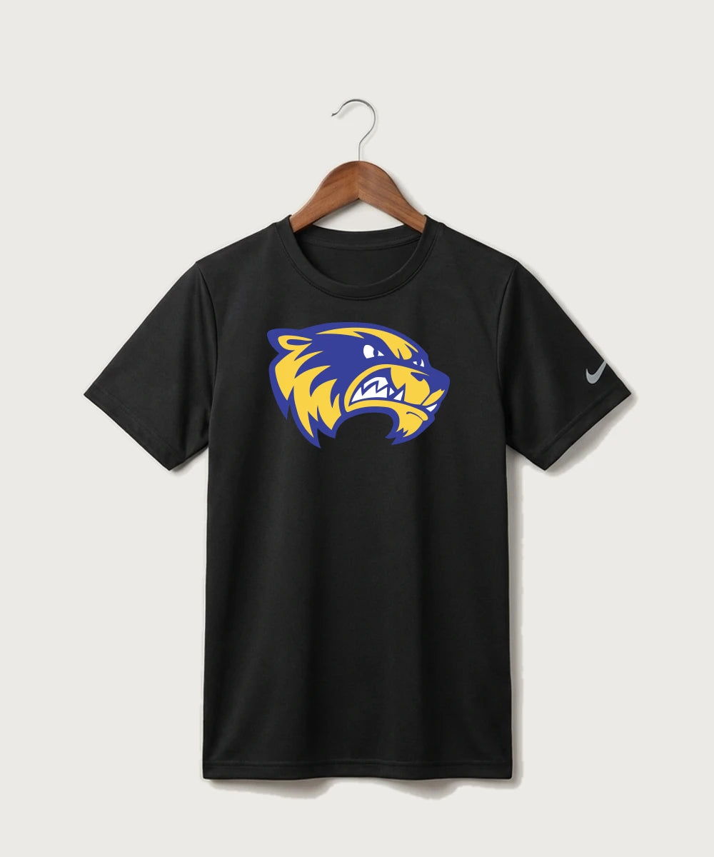 Wadena Deer Creek High School Football (Boys) - Black Nike Youth Swoosh Sleeve rLegend Tee NKDX8787
