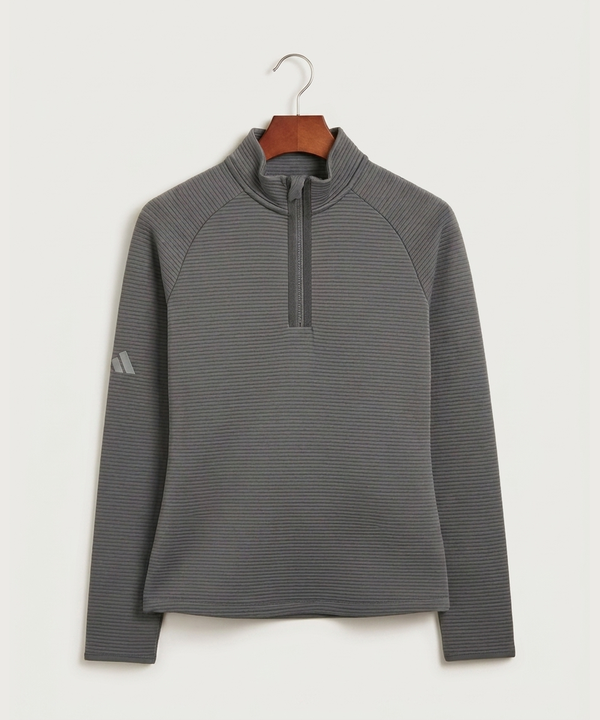 Wisconsin Hanger Test - Grey Quarter Zip - Left Chest