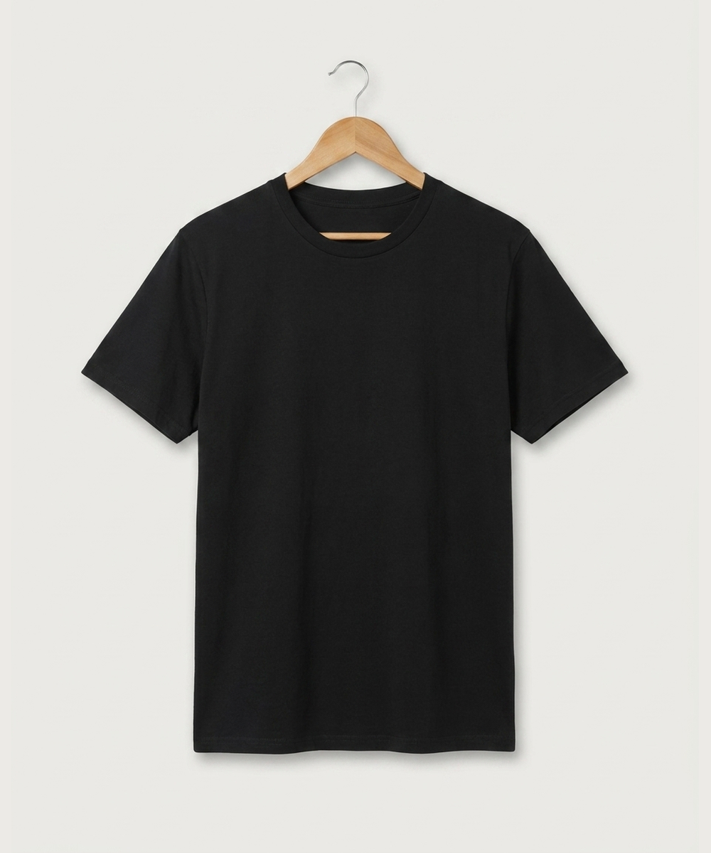 Wisconsin Hanger Test - Black Tee - Left Chest
