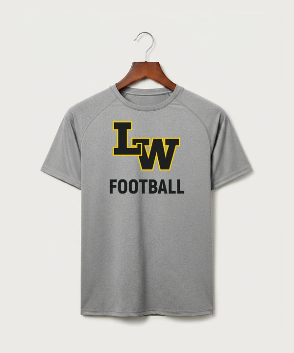 Le-Win Football - Gray Tee - Full Front