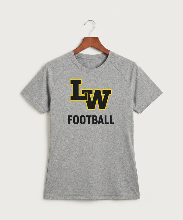 Le-Win Football - Gray Tee - Full Front