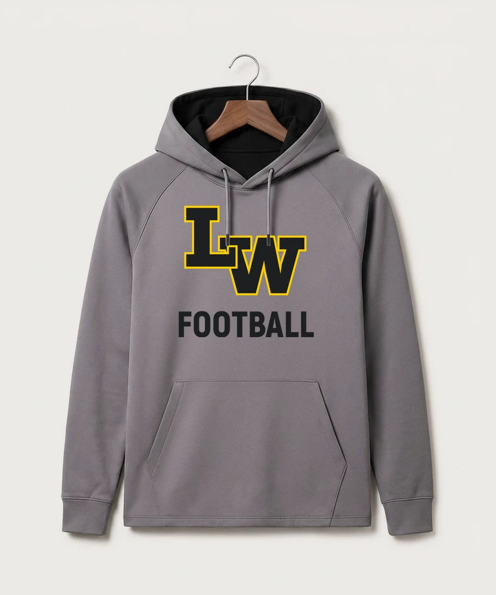 Le-Win Football - Gray Hoodie - Full Front