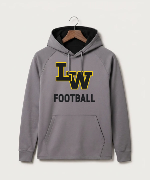 Le-Win Football - Gray Hoodie - Full Front
