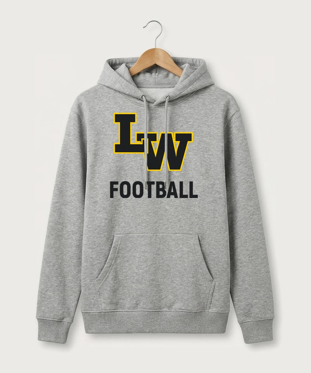 Le-Win Football - Heather Grey Hoodie Value