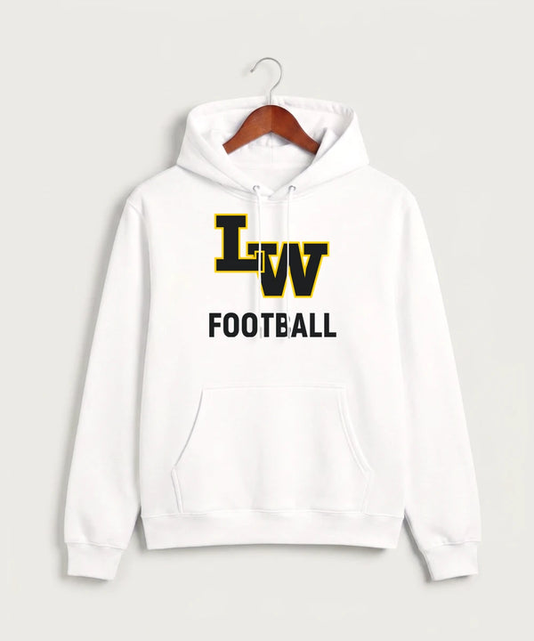 Le-Win Football - White Hoodie Value - Full Front
