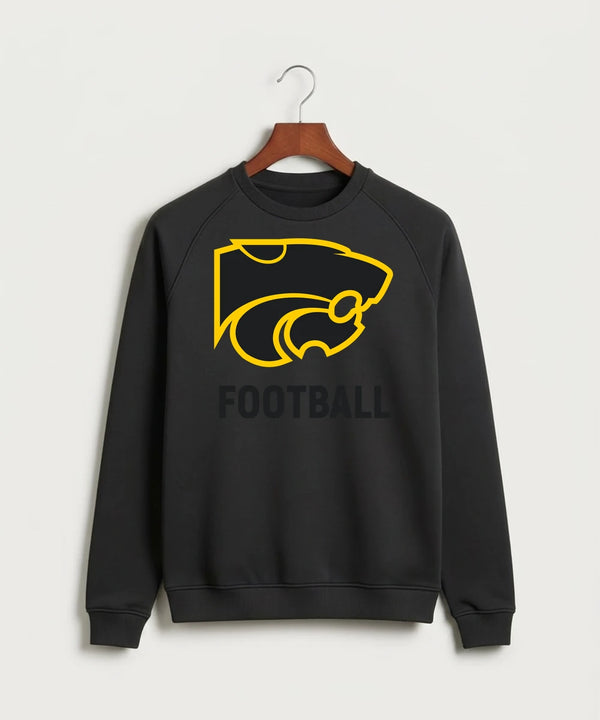 Le-Win Football - Black Crewneck - Full Chest