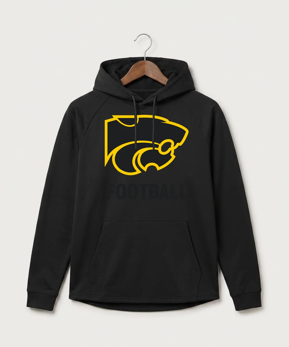 Le-Win Football - Black Hoodie - Full Front